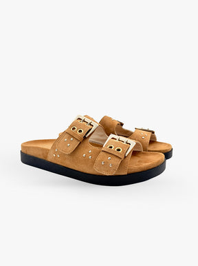 Paros almond suede