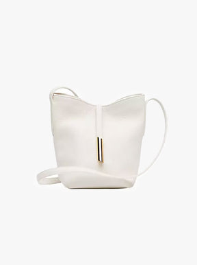 Penne Mini Bucket cream leather