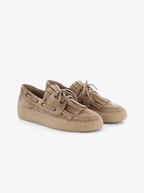 Piper beige suede