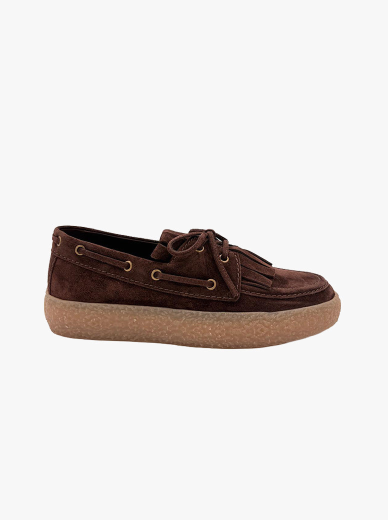 Piper chocolate suede