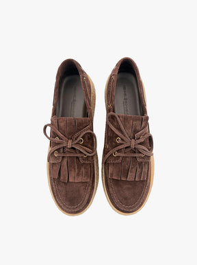 Piper chocolate suede