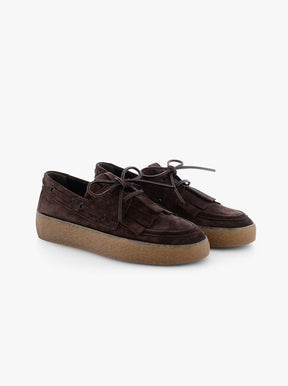 Pit chocolate suede