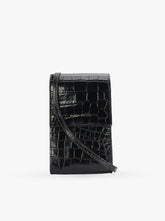 Poucheroo black croc
