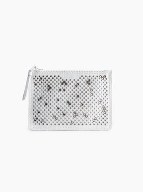 Crystal Pouch white