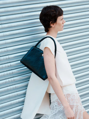 Pushlock Lady Bag black glossy