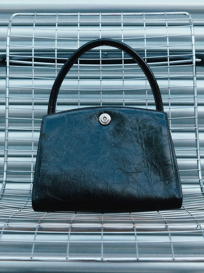 Pushlock Lady Bag black glossy