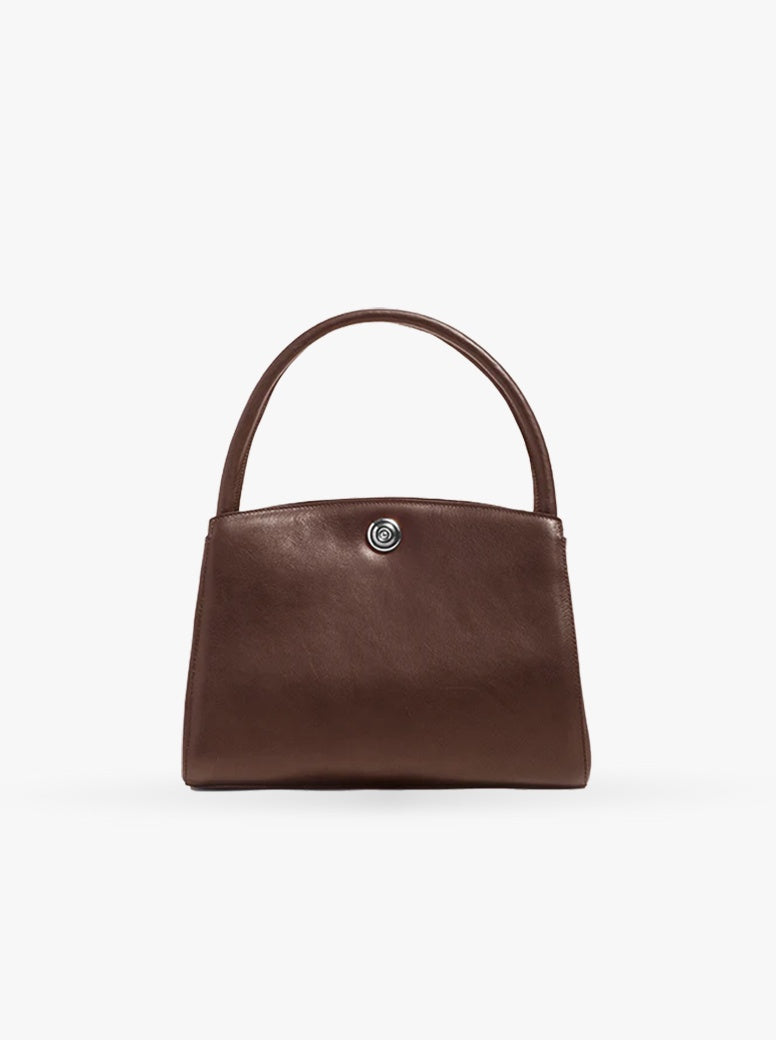Pushlock Lady Bag dark brown