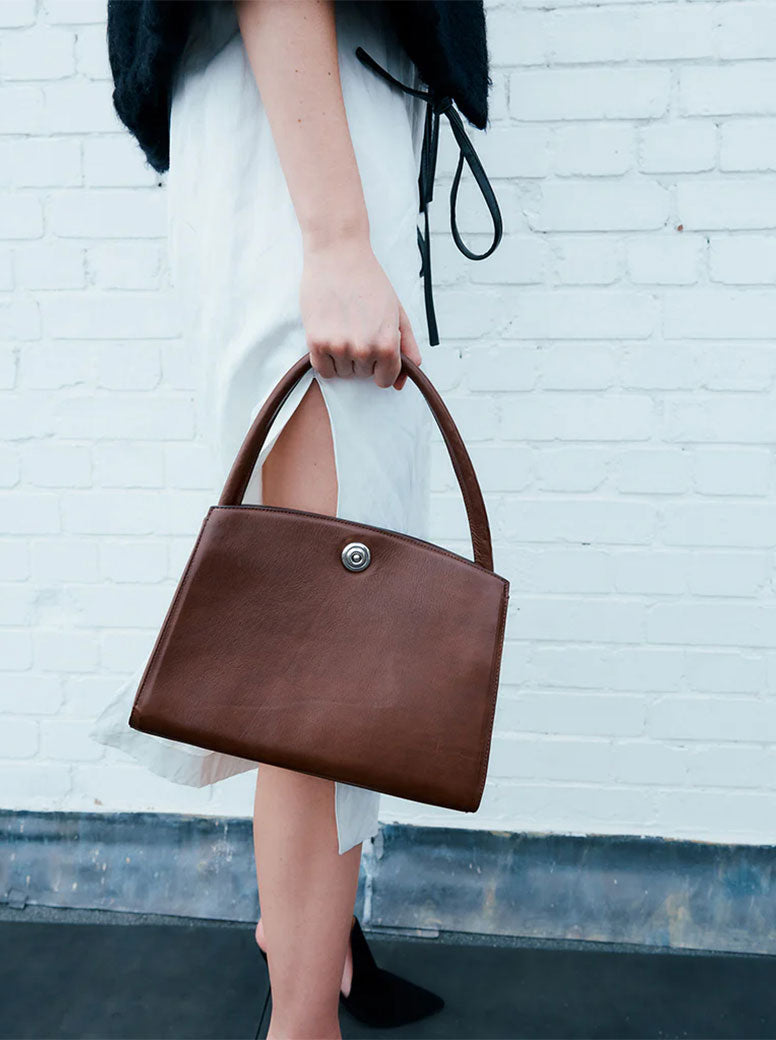 Pushlock Lady Bag dark brown