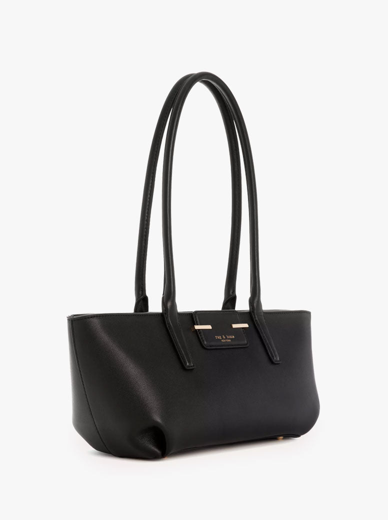 Realm Top Handle black leather