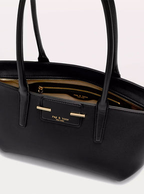 Realm Top Handle black leather