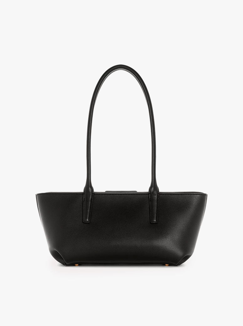 Realm Top Handle black leather