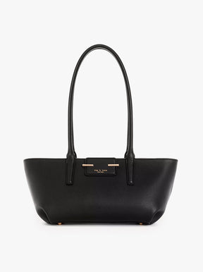 Realm Top Handle black leather