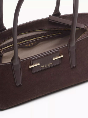 Realm Top Handle chocolate suede