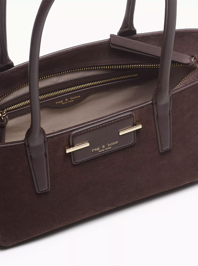Realm Top Handle chocolate suede