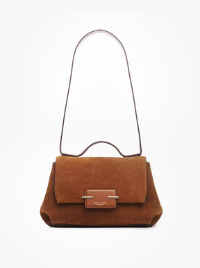 Realm Top Handle tan suede
