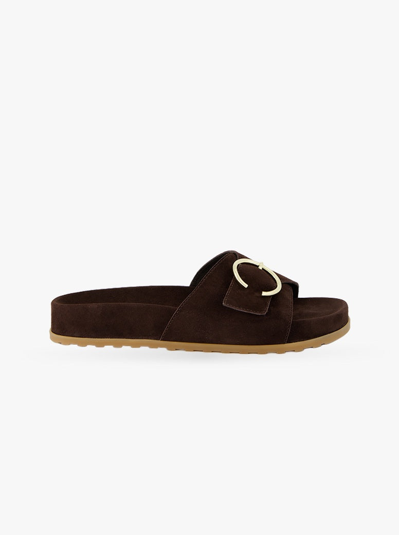 Remo chocolate suede