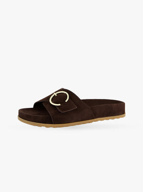 Remo chocolate suede