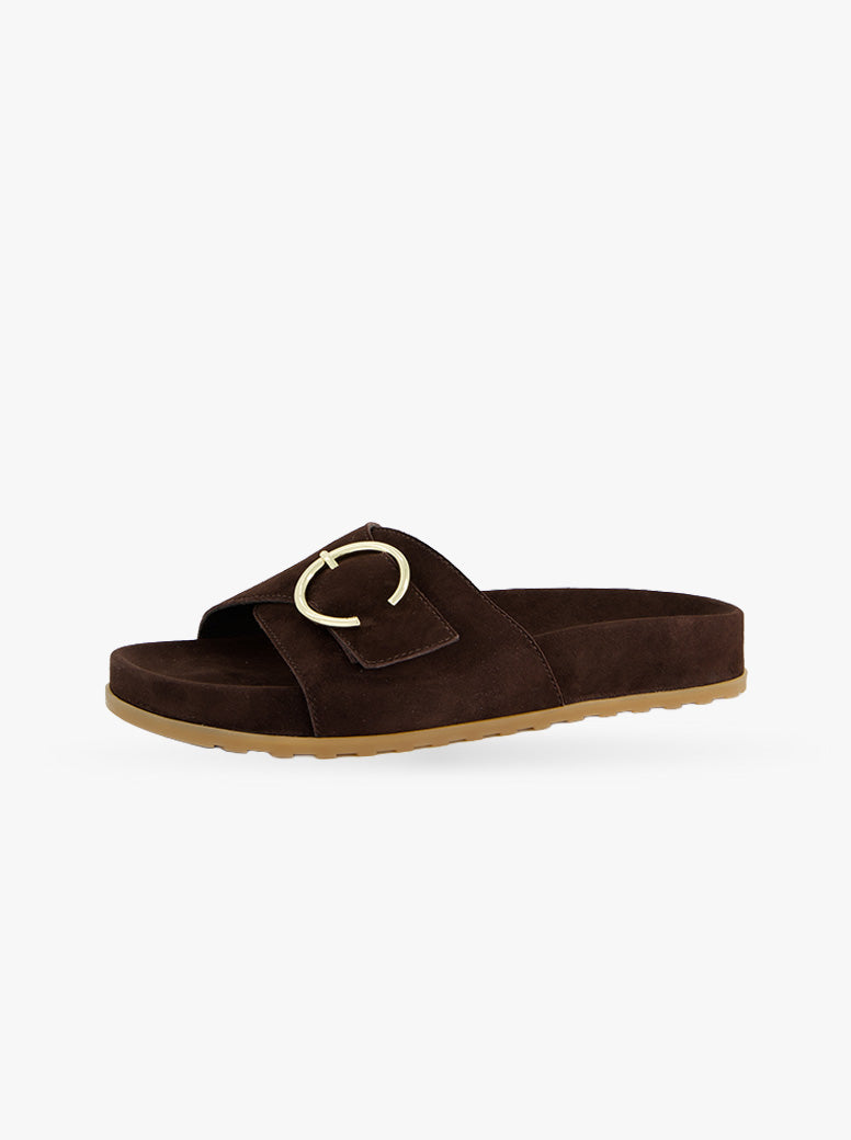 Remo chocolate suede