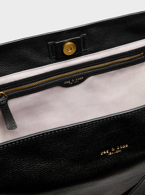River Large Tote black leather