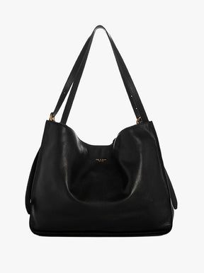 River Large Tote black leather