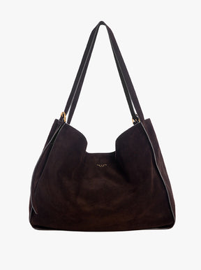 River Large Tote chocolate suede