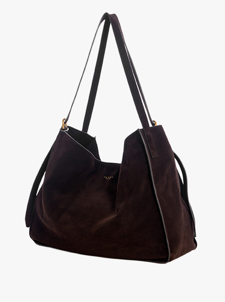 River Large Tote chocolate suede