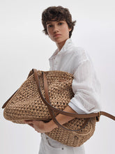 River Large Tote natural straw