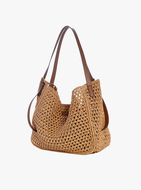 River Large Tote natural straw