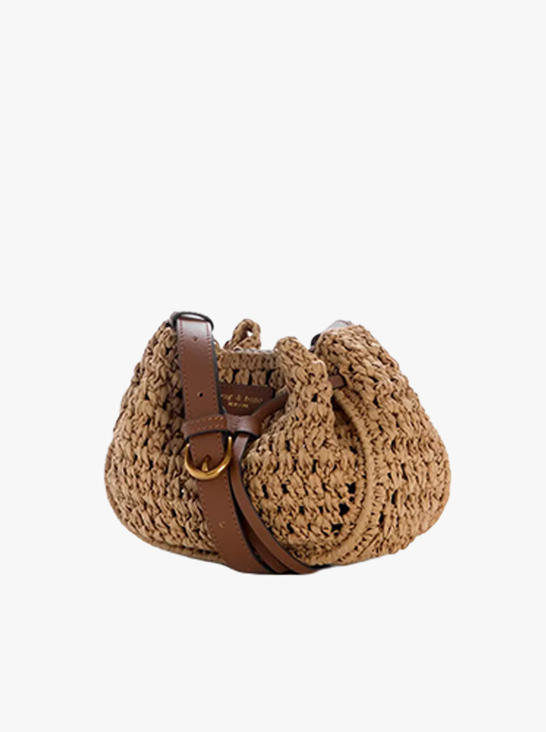 River Crossbody Natural Straw