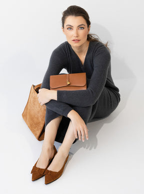 Roma caramel suede