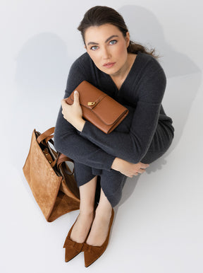 Roma caramel suede