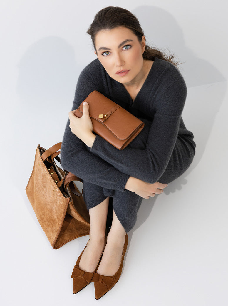 Roma caramel suede