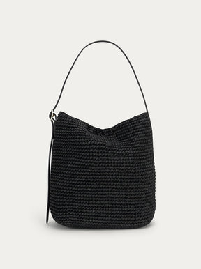 Rush Tote black raffia