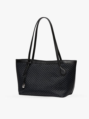 Sprout Tote Midi black raffia