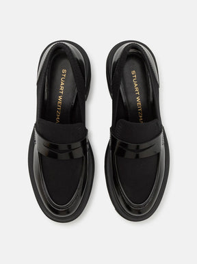 Soho Loafer black stretch / high shine