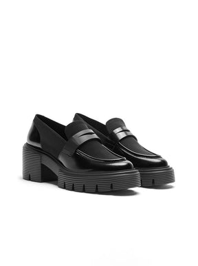 Soho Loafer black stretch / high shine