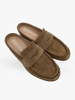 Spiga taupe suede