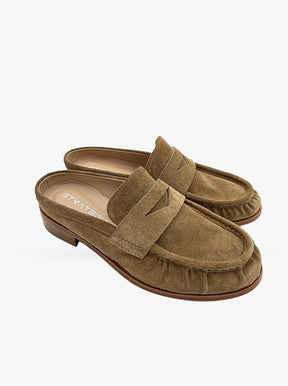 Spiga taupe suede