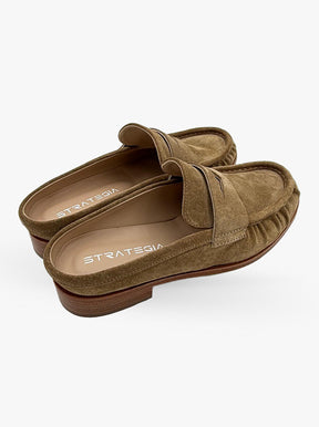 Spiga taupe suede