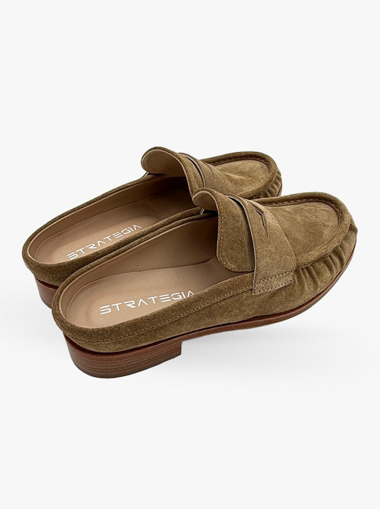 Spiga taupe suede