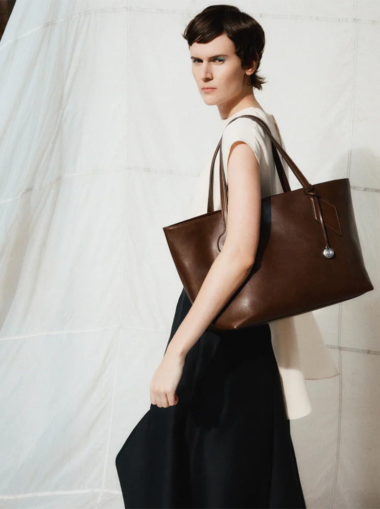 Sprout Tote Large dark brown