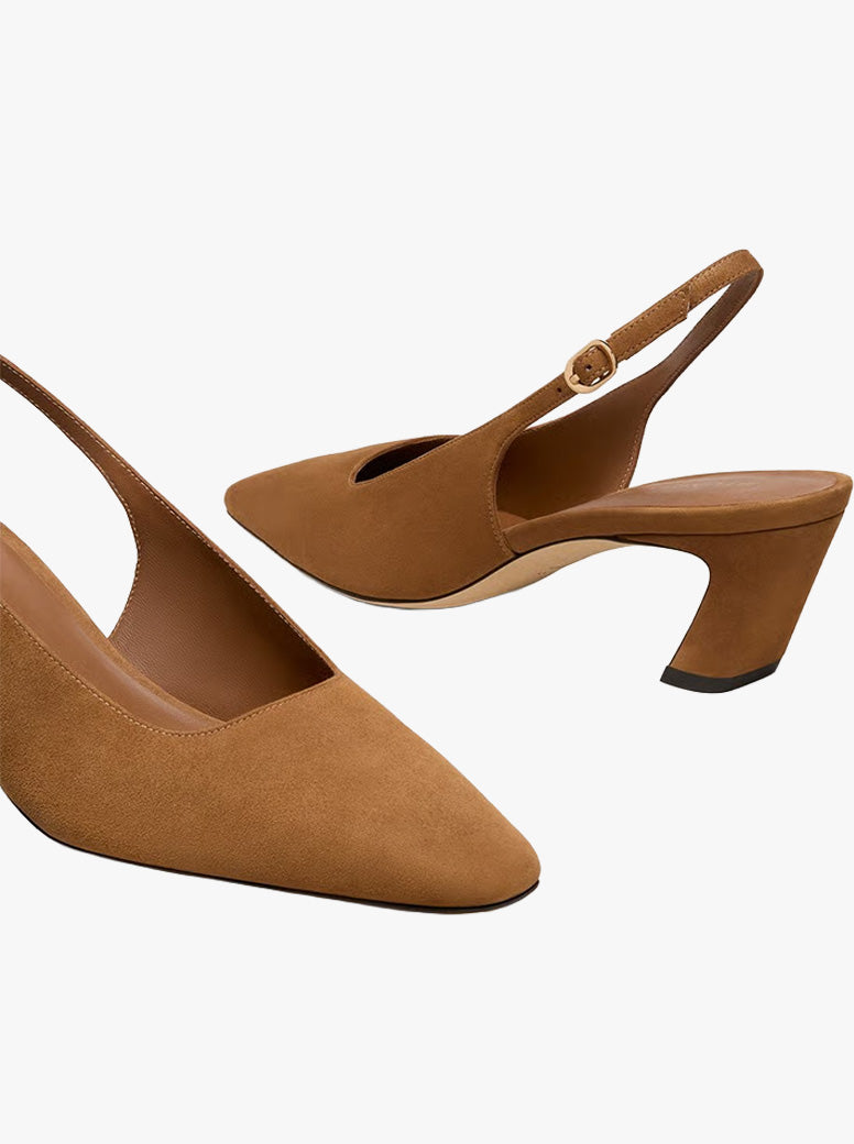Stassi Slingback 50 tan suede