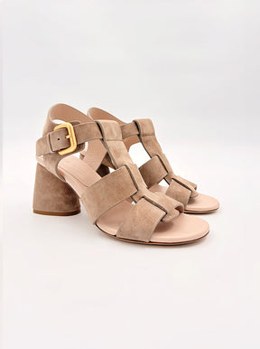Stella taupe suede