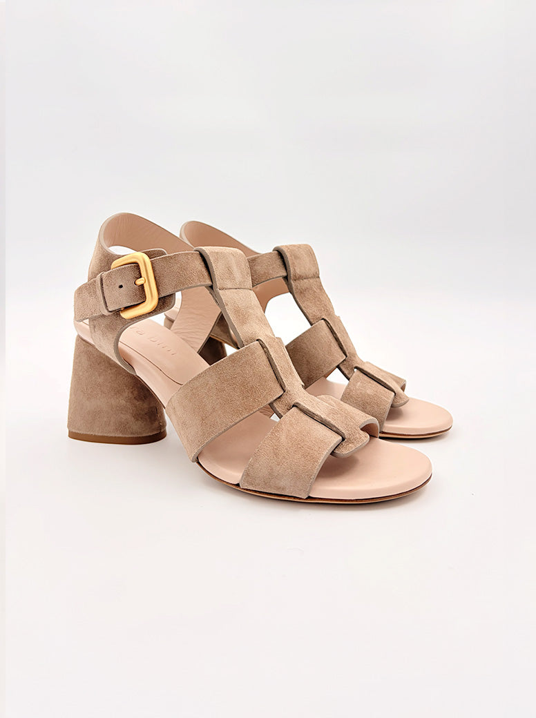 Stella taupe suede