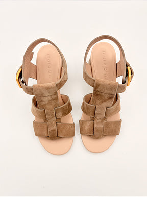 Stella taupe suede