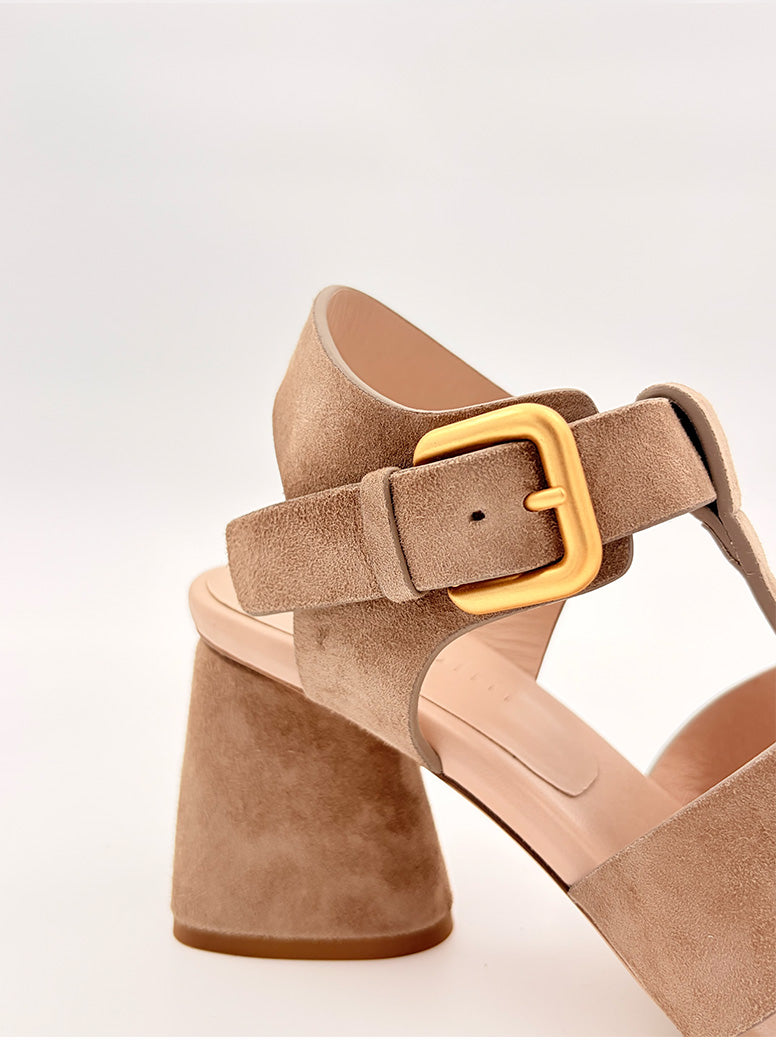 Stella taupe suede