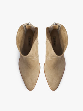 Talia beige suede