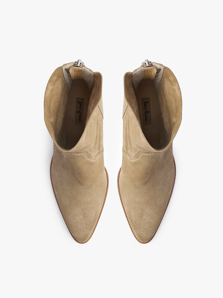 Talia beige suede