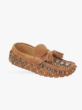 Sadie tan suede