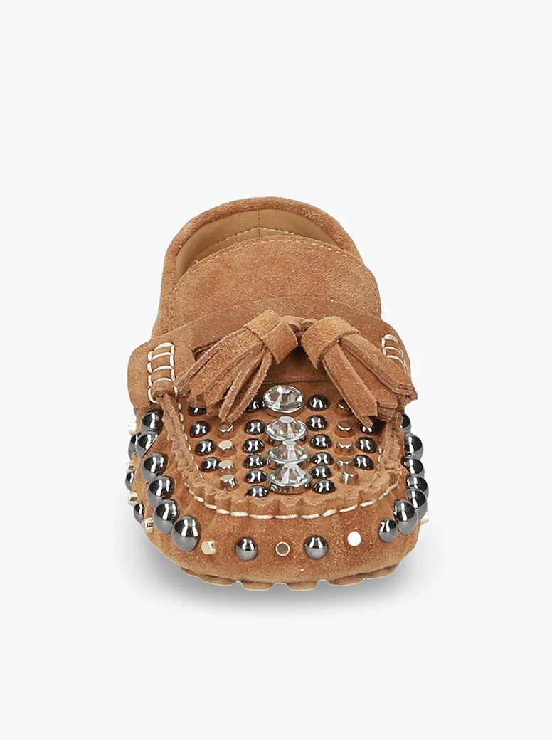 Sadie tan suede